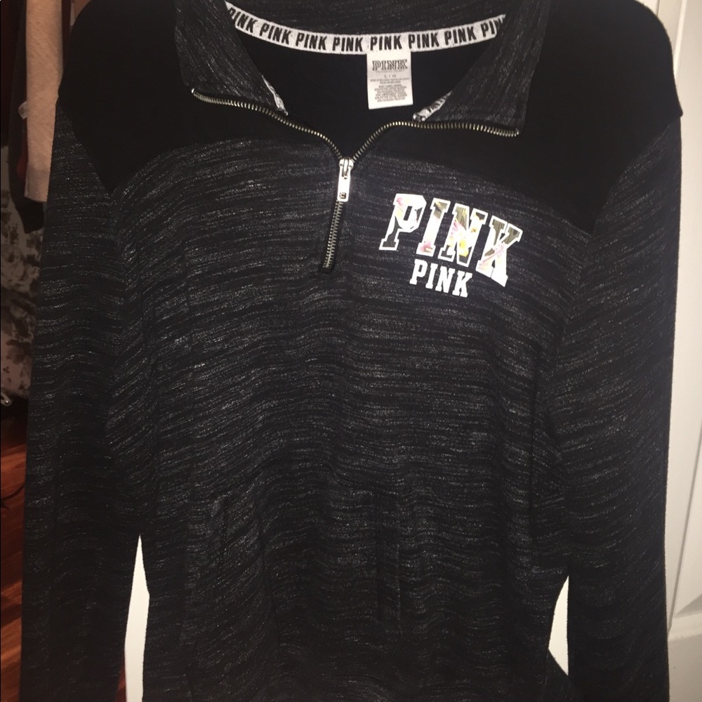 Black sweatshirt from pink